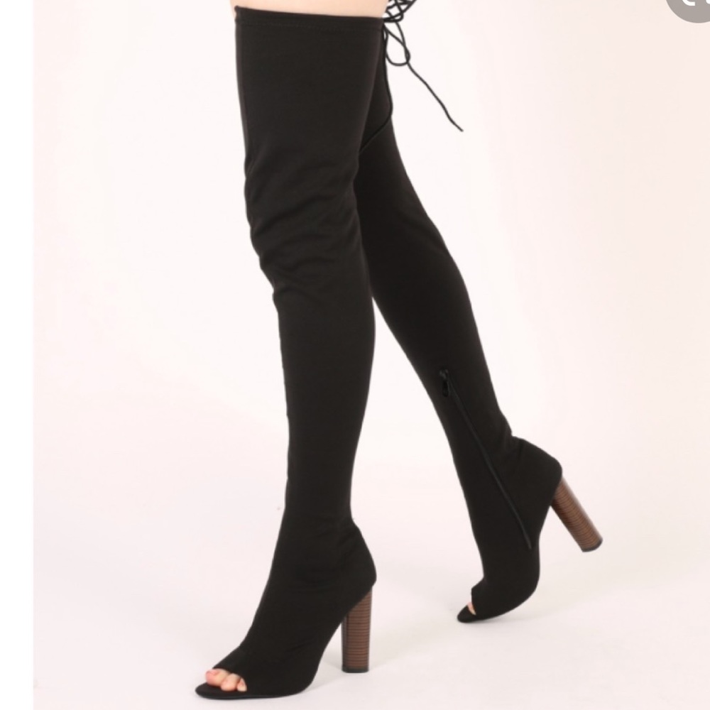 Public Desire Carissa peep toe Boot